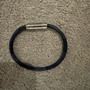Louis Vuitton Black Braided Bracelet